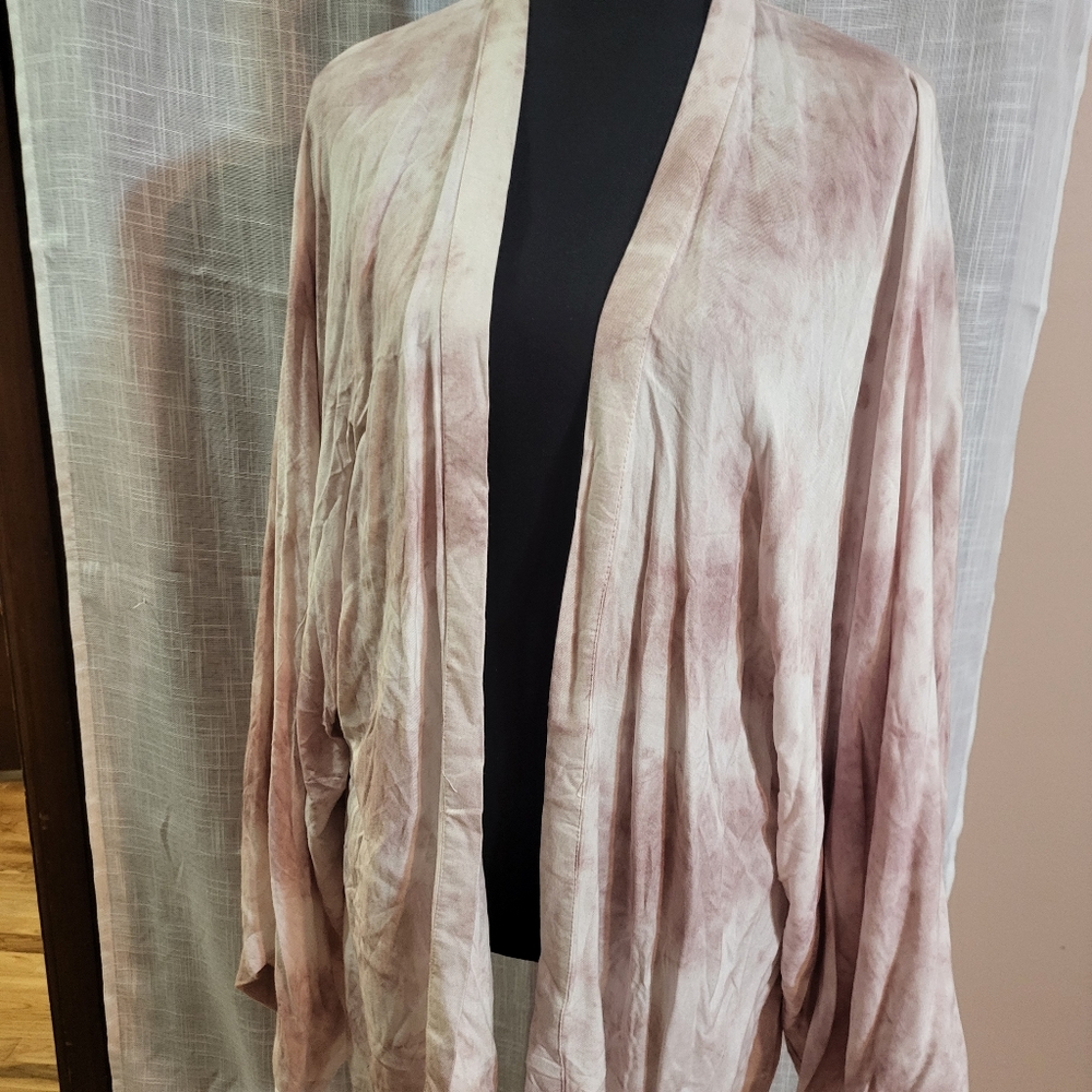 Pink Tye-dye Short Kimono - L/XL 🆓 Shipping